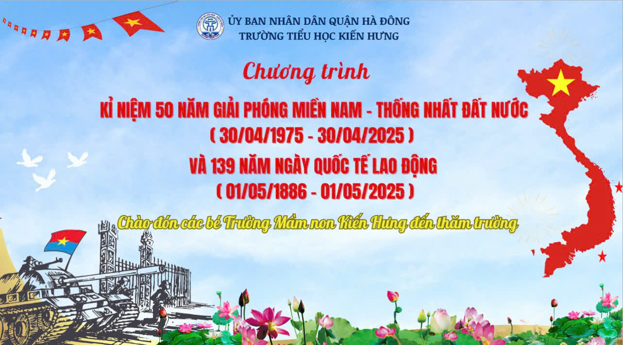 Kỷ niệm 50 năm ngày Giải phóng miền Nam, thống nhất đất nước (30/4/1975 - 30/4/2025) và 139 năm ngày Quốc tế lao động